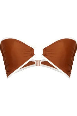 JOHANNA ORTIZ Intense Colorings Ring-Detailed Bandeau Bikini Top