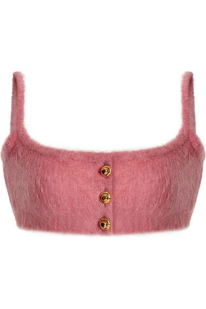 Miu Miu Wool Boucle Cropped Top