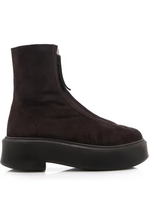 The Row Zipped Suede Boot I