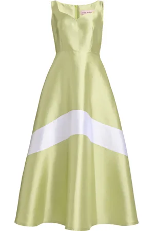 GRETA CONSTANTINE Kirabo Silk Wool A-line Gown