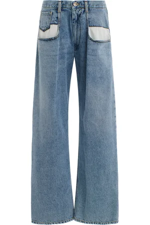 Maison Margiela Exposed Pocket Wide-Leg Jeans