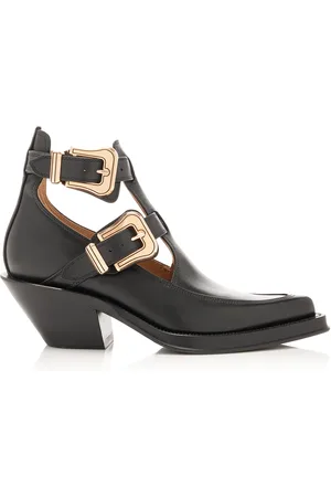 GABRIELA HEARST Castro Buckle-Detailed Leather Ankle Boots