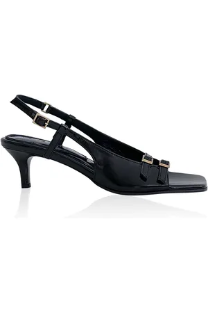 Reike Nen Buckled Leather Slingback Sandals