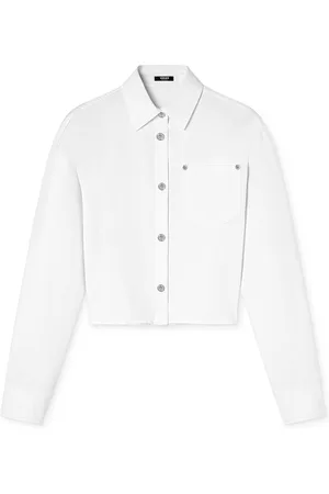 VERSACE Cropped Denim Shirt