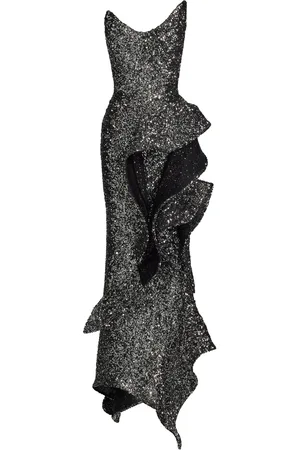 MATICEVSKI Thistle Wave Sequined Gown