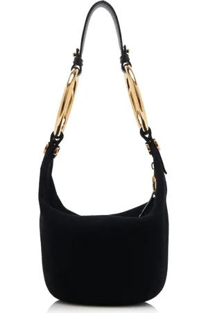 Chloé Ring-Detailed Suede Shoulder Bag