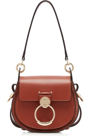 Chloé Tess O-Ring Leather And Suede Bag