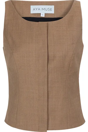 AYA MUSE Menti Wool-Blend Vest Top