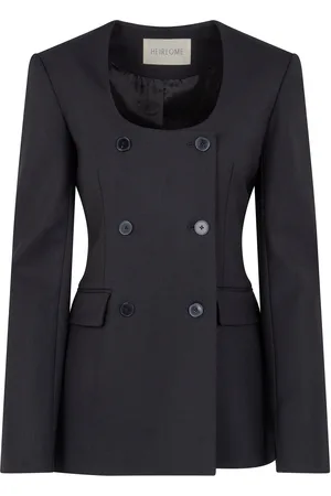 Heirlome Anita Scooped Stretch-Wool Blazer