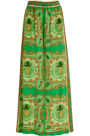 ALÉMAIS La Musica Sandwashed Silk Crepe de Chine Pants