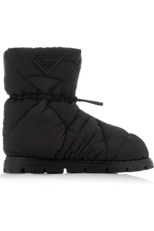 Prada Down-Quilted Nylon Ankle Boots