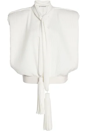 Stella McCartney Tasseled Georgette Sleeveless Top
