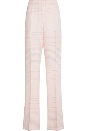 Bottega Veneta Striped High-Rise Stretch-Crepe Flare Pants