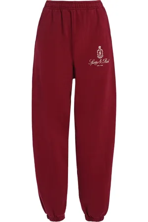 Sporty & Rich Vendome Embroidered Cotton Sweatpants