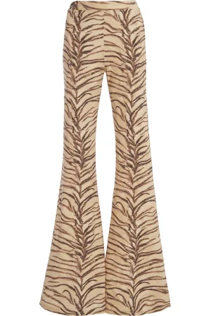 Stella McCartney Tiger- Jersey Flare Pants