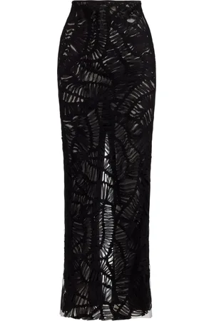 MATICEVSKI Consideration Embroidered Lace Maxi Skirt