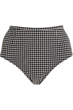 POSSE Piper High-Waisted Gingham Bikini Bottom