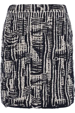 Bottega Veneta Cotton Intrecciato-Knit Mini Skirt