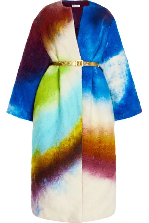 Oscar de la Renta Belted Wool-Cashmere Coat