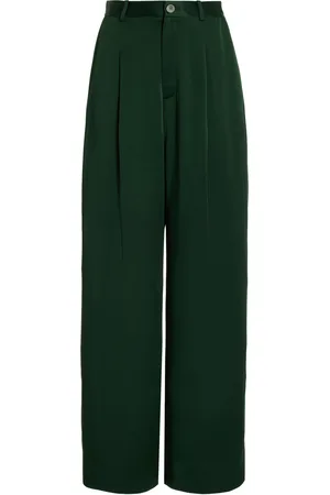 LAPOINTE Pleated Satin Pants
