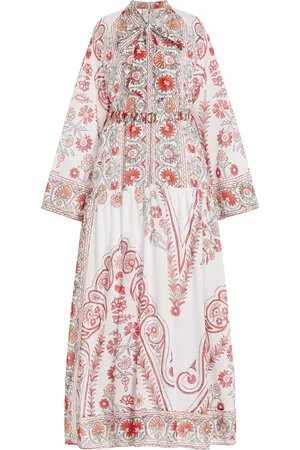 BOTEH Dahlia Cotton-Voile Wide-Sleeve Maxi Dress