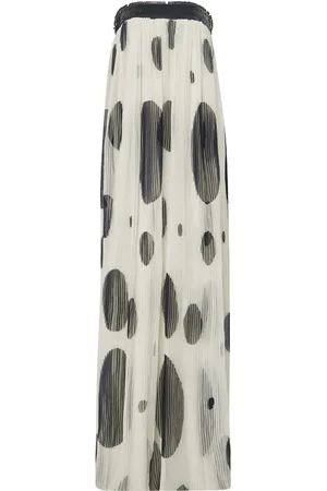 ‎Dima Ayad‎ Pleated Sequined Strapless Tulle Dress
