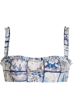 Agua by Agua Bendita Exclusive Olmo Ruffled Bikini Top