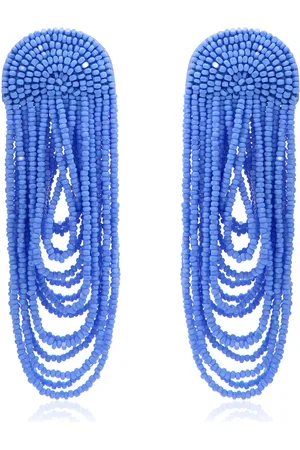 Oscar de la Renta Beaded Clip-On Earrings