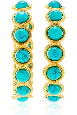 Sylvia Toledano Candies 22K Gold-Plated Turquoise Earrings
