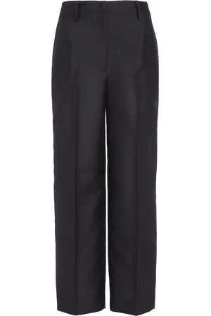 Prada Cropped Wool Tapered Pants