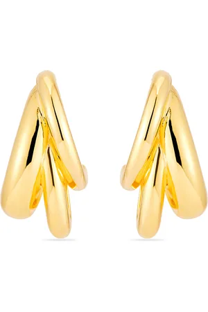mega Triple Time 14K Vermeil Earrings