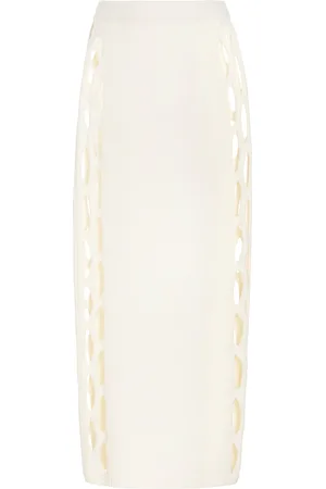 Diotima Steer Knit Wool Midi Skirt