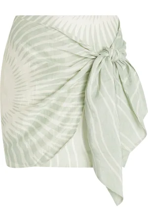 Significant Other Celeste Linen-Blend Mini Skirt