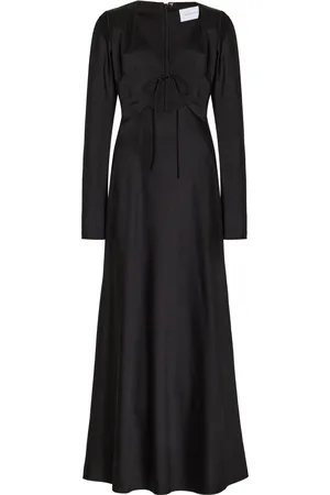 Significant Other Danika Tie-Detailed Crepe Maxi Dress