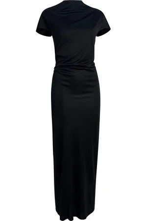 Khaite Yenza Draped Jersey Maxi Dress