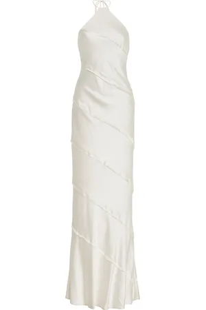 Significant Other Murphy Paneled Crepe Halter Maxi Dress