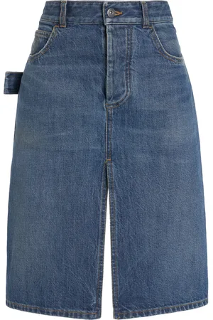 Bottega Veneta Denim Midi Skirt