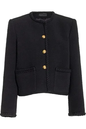 NILI LOTAN Romy Cropped Cotton-Blend Jacket