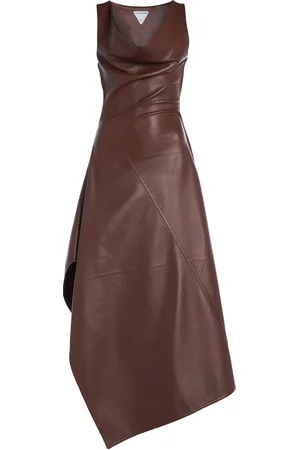 Bottega Veneta Asymmetric Leather Dress