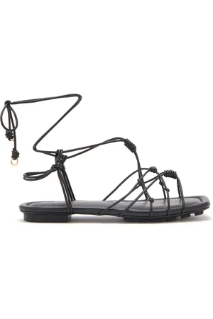 ULLA JOHNSON Freya Knotted Leather Sandals
