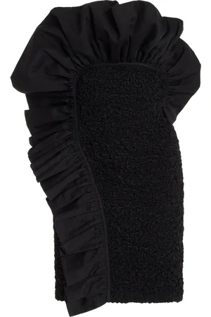 Mara Hoffman Alycia Ruffled Smocked Cotton Mini Dress