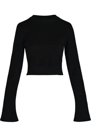 JOHANNA ORTIZ Flare Sleeve Cotton Crop Top