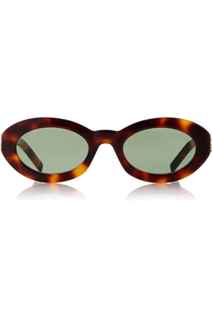 Saint Laurent Round-Frame Acetate Sunglasses