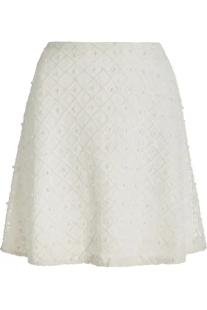 AJE Freya Crystal and Pearl-Embellished Mini Skirt