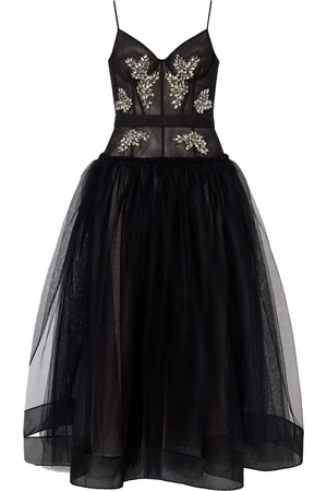 Erdem Embellished Bustier Cocktail Dress