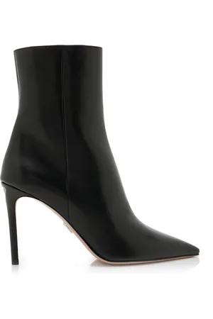 Prada Tronchetti Leather Ankle Boots
