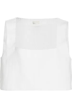 POSSE Exclusive Alice Linen Crop Top