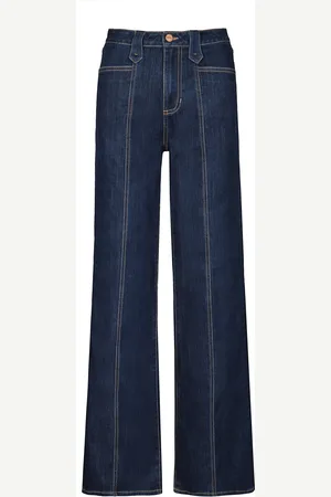 JOHANNA ORTIZ A Navegar Seamed Denim Straight-Leg Pants