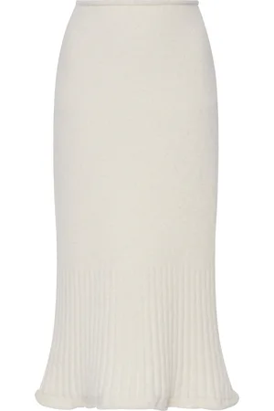 Moncler Knit Alpaca Wool-Blend Midi Skirt