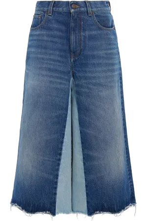 Chloé Patchwork Denim Bermuda Shorts